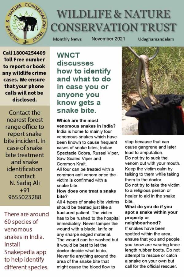 Wildlife & Nature Conservation Trust November 2021